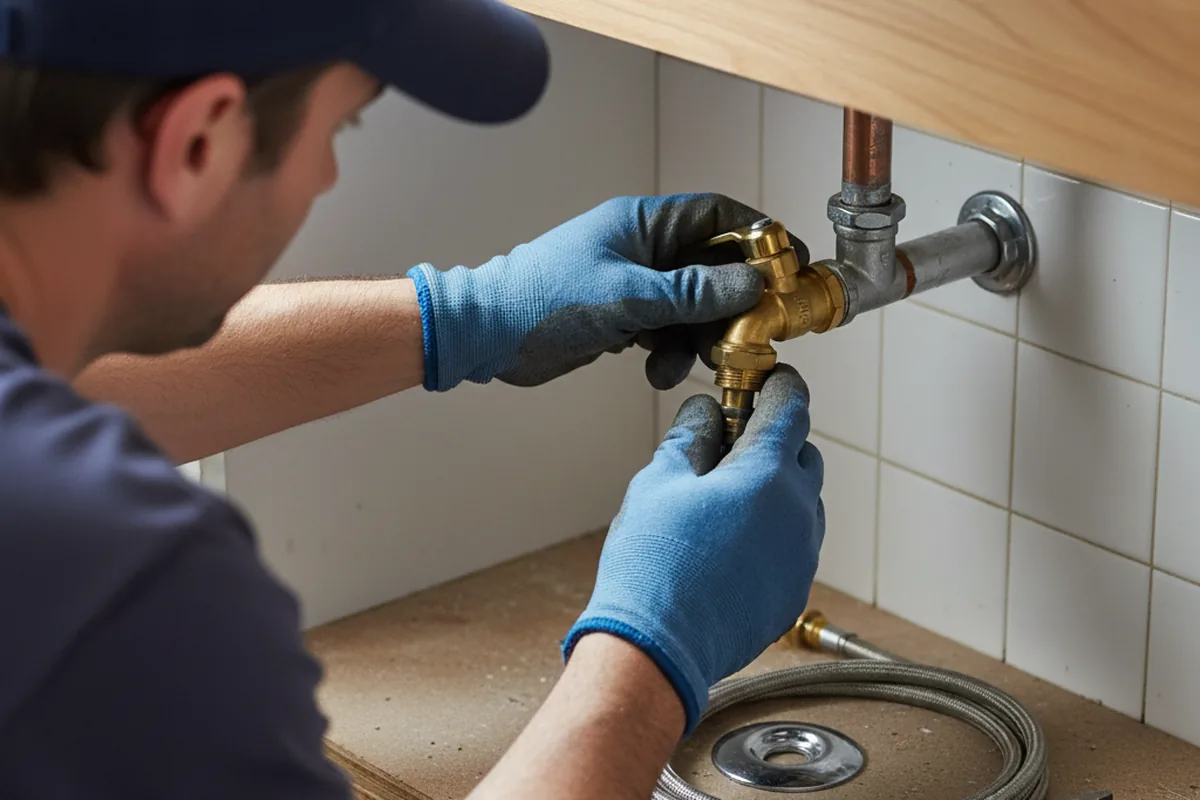 Shutoff valve and fitting work during Repiping in Stirling